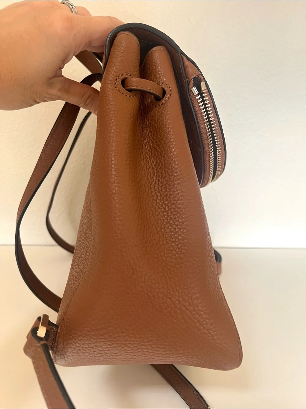 Kate Spade Leila Medium Flap Brown Backpack